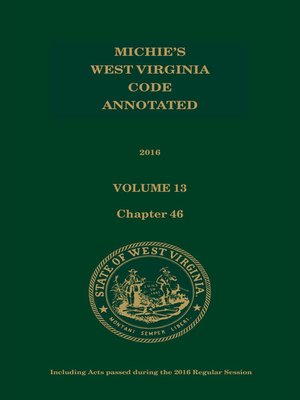 cover image of Michie's West Virginia Code Annotated